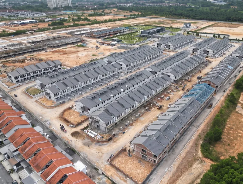 Maison One construction progress aerial view 1