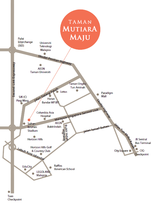 Taman Mutiara Maju Location and Connectivity Map