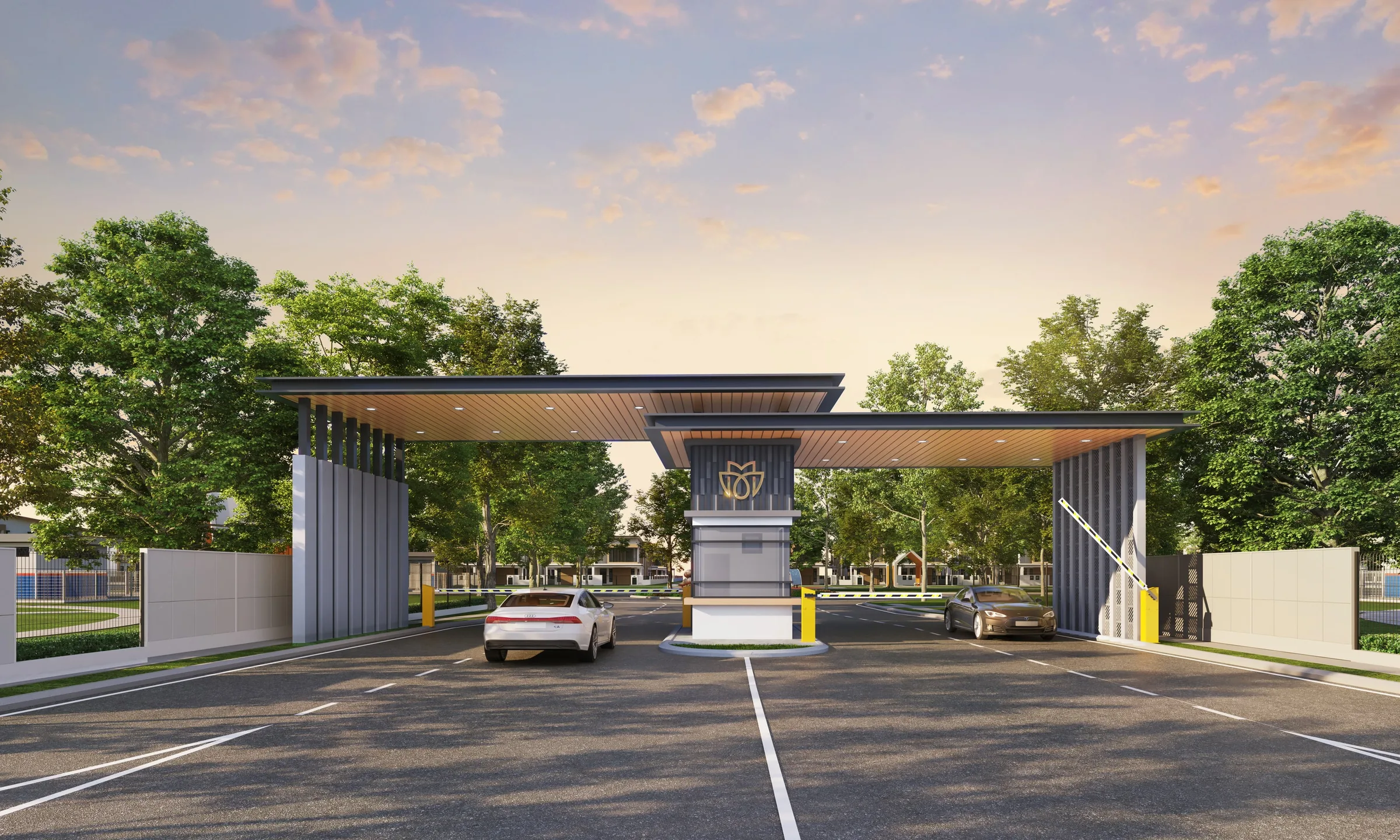 LUXE Villas I smart access guard house artist's impression