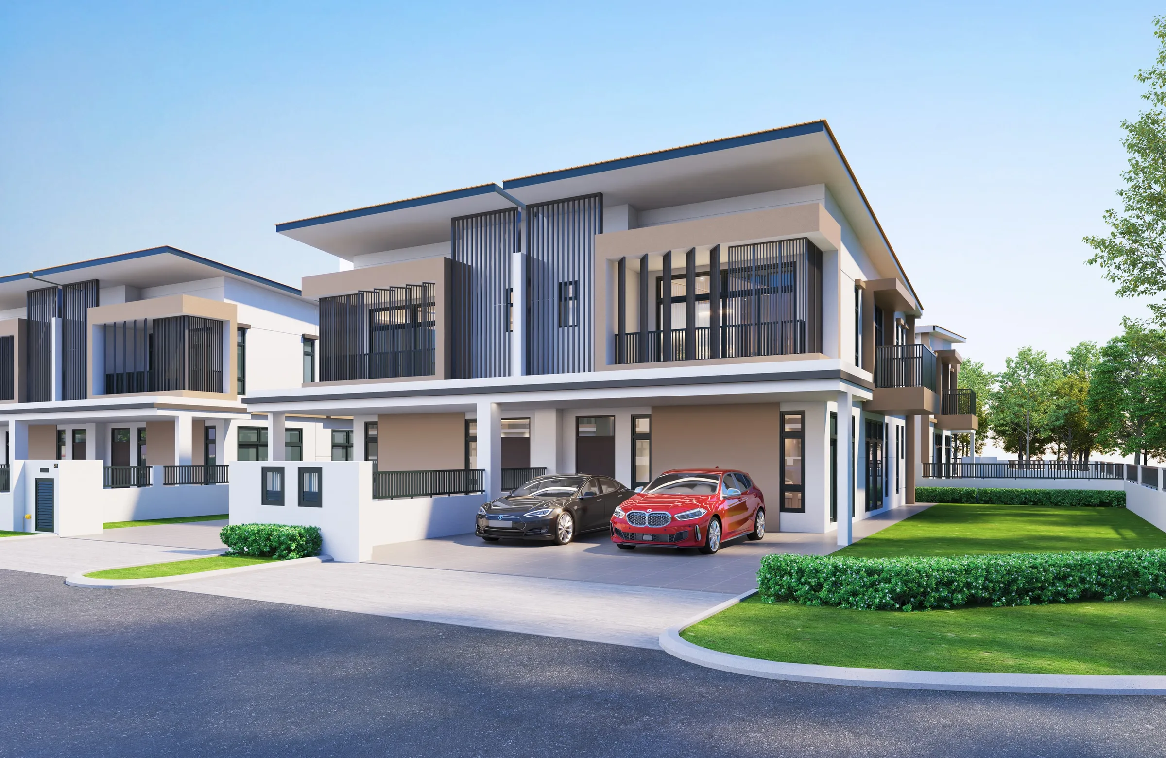 LUXE Villas I side exterior artist's impression